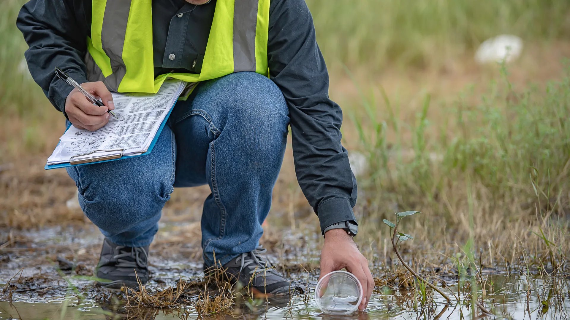 Wasserprobenentnahme fürs Labor: Sind Schadstoffe enthalten?